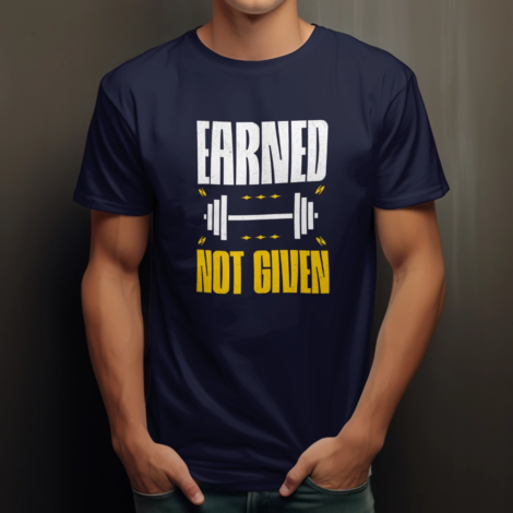 Motivational Gym Wear T-Shirt – A high-quality, breathable gym t-shirt with an inspiring design for fitness lovers.