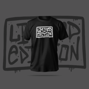 Limited Edition T-Shirt in black, featuring bold anime-inspired design and durable polyester-cotton fabric