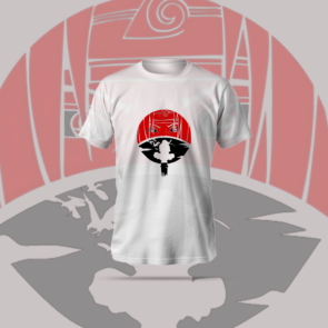 Itchi Uchiha T-Shirt in black featuring a regular fit with bold anime artwork and durable polyester-cotton blend.