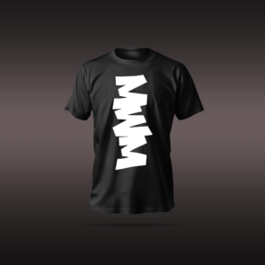 mwm T-Shirt with anime-style graphic on black fabric, regular fit, made with a breathable polyester-cotton blend.