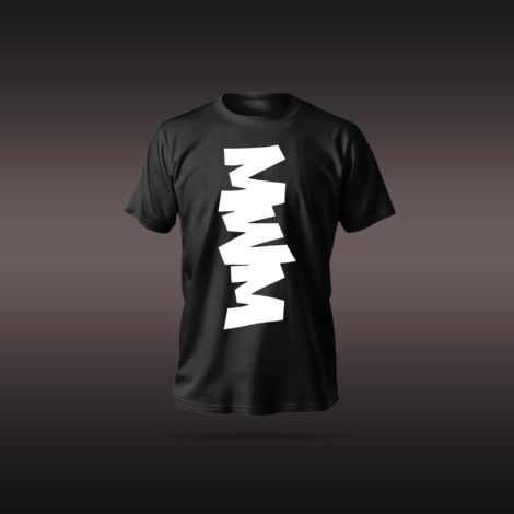 mwm T-Shirt with anime-style graphic on black fabric, regular fit, made with a breathable polyester-cotton blend.