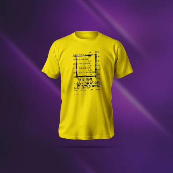 Pantone T-Shirt in red featuring clean color-block design, soft polyester-cotton blend, regular fit.